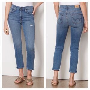 NWOT ANTHROPOLOGIE EDWIN Elin Crop Jean Wavelength Light Wash Blue Women’s 25